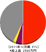 早川総業 損益計算書 2011年12月期