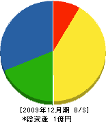 牟田口建設 貸借対照表 2009年12月期