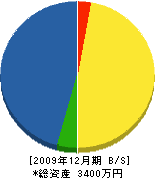 藤井産業 貸借対照表 2009年12月期