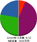 丸田板金工業所 貸借対照表 2009年12月期