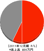 畠山電気商会 損益計算書 2011年12月期