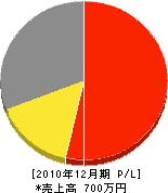 吉井産業 損益計算書 2010年12月期
