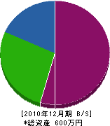 廣川工務店 貸借対照表 2010年12月期