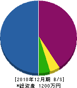 秋津工業 貸借対照表 2010年12月期