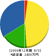 鳴海建築 貸借対照表 2009年12月期