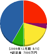 小谷工務店 貸借対照表 2009年12月期