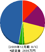 仲谷建設 貸借対照表 2009年12月期