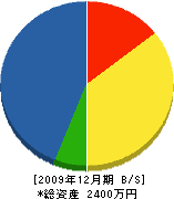松井建設 貸借対照表 2009年12月期