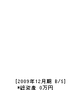 増田電気商会 貸借対照表 2009年12月期
