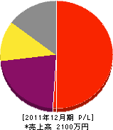 渡辺組 損益計算書 2011年12月期