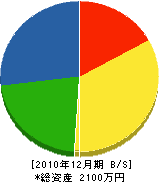 小川水道設備 貸借対照表 2010年12月期