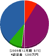 福田商会 貸借対照表 2009年12月期
