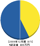 平川建設 貸借対照表 2009年12月期