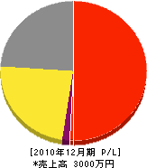 堀田さく井工業 損益計算書 2010年12月期