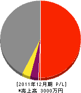 亀井建設 損益計算書 2011年12月期 亀井建設 損益計算書 2011年12月期