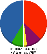 竹村造園 貸借対照表 2010年12月期