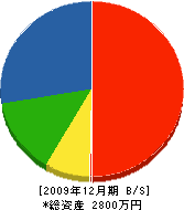 薄田工業 貸借対照表 2009年12月期