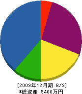 吉川組 貸借対照表 2009年12月期