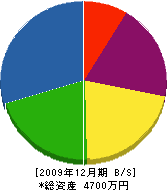 森岡電設 貸借対照表 2009年12月期