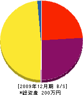 松本工務店 貸借対照表 2009年12月期