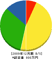 長島造園 貸借対照表 2009年12月期