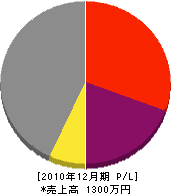 東田建設 損益計算書 2010年12月期