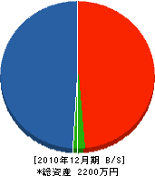 和田建設 貸借対照表 2010年12月期