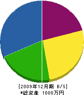 小松畳店 貸借対照表 2009年12月期