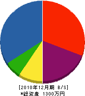 安田建築 貸借対照表 2010年12月期