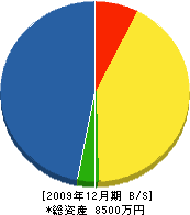 鍔田土建 貸借対照表 2009年12月期