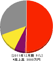 横田造園 損益計算書 2011年12月期