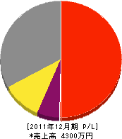 小松索道建設 損益計算書 2011年12月期