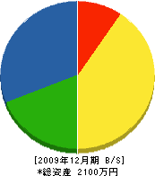 峰寿園 貸借対照表 2009年12月期