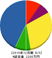 カドヤ電設 貸借対照表 2010年12月期