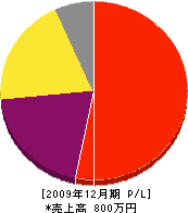 岡崎組 損益計算書 2009年12月期