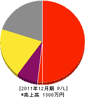 阪口造園 損益計算書 2011年12月期