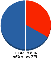 海斗建設 貸借対照表 2010年12月期