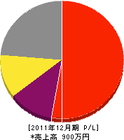 浅川鉄工所 損益計算書 2011年12月期