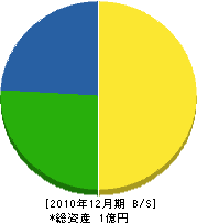 松井造園土木 貸借対照表 2010年12月期