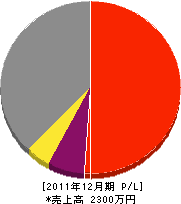 藤井建築 損益計算書 2011年12月期 藤井建築 損益計算書 2011年12月期