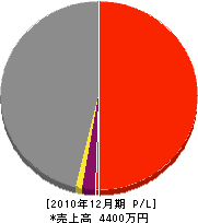 松本組 損益計算書 2010年12月期