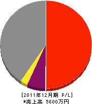 上野工務店 損益計算書 2011年12月期