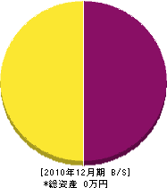 小松建設 貸借対照表 2010年12月期