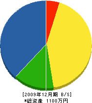 谷田興業 貸借対照表 2009年12月期