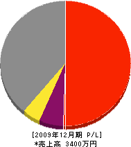 谷阪造園 損益計算書 2009年12月期
