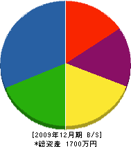 吉元産業 貸借対照表 2009年12月期