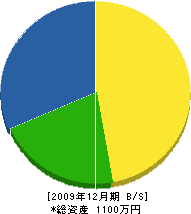 戸田建築 貸借対照表 2009年12月期