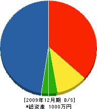 岡村建設 貸借対照表 2009年12月期