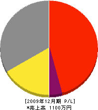 福島土建 損益計算書 2009年12月期