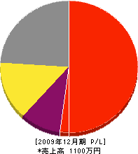 平田緑地建設 損益計算書 2009年12月期